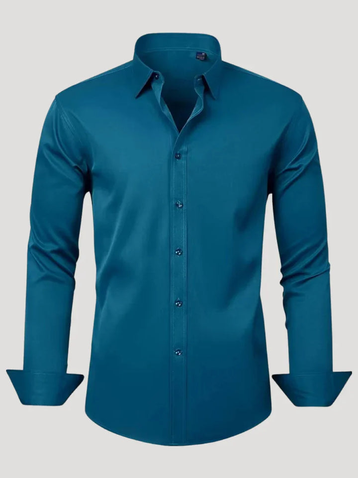 Bordon - Camicia Elasticizzata Non Stirabile Con Bottoni
