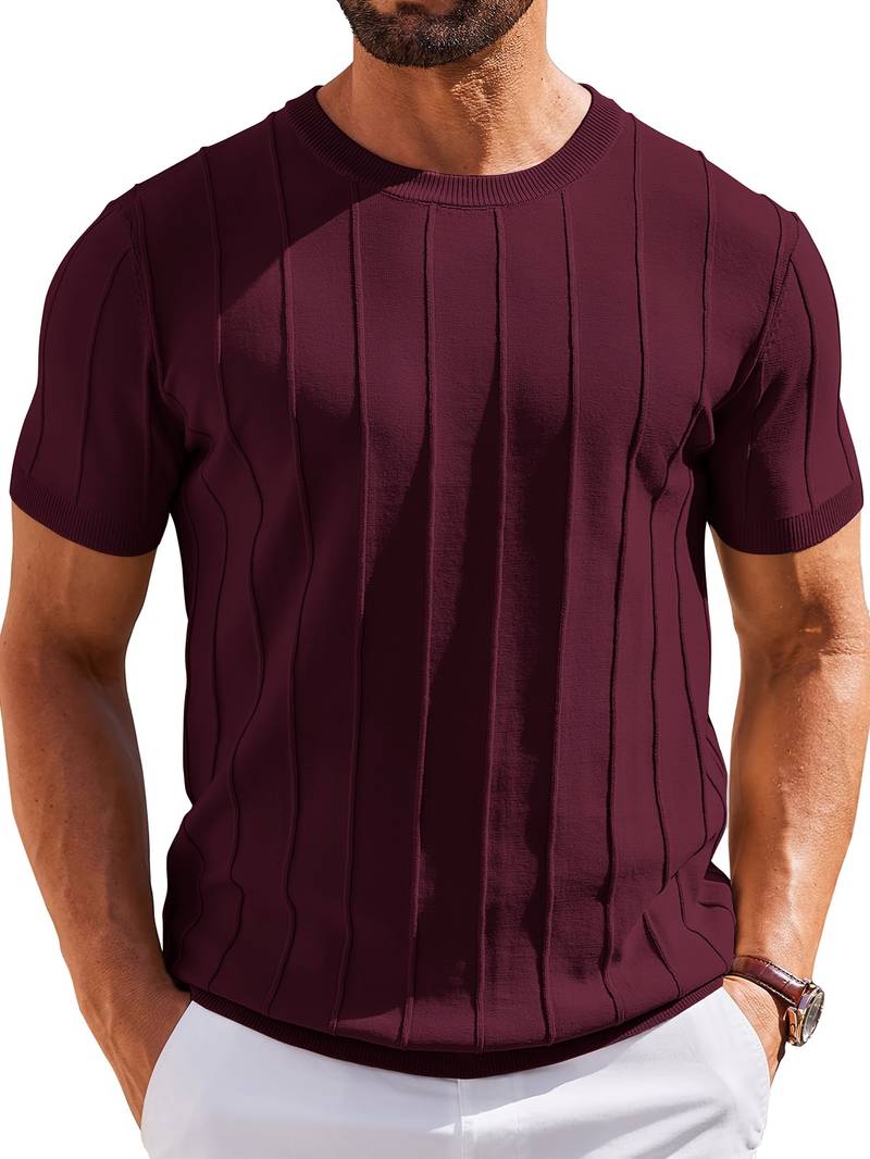 Sang - Maglietta Estiva in Maglia a Girocollo