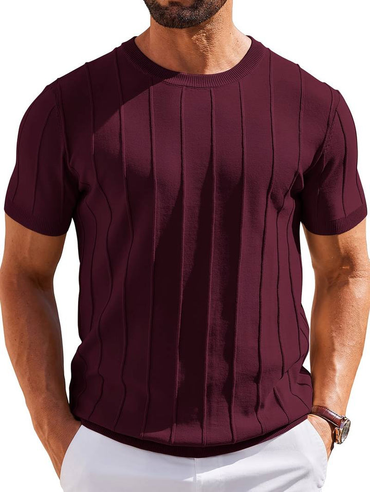Sang - Maglietta Estiva in Maglia a Girocollo
