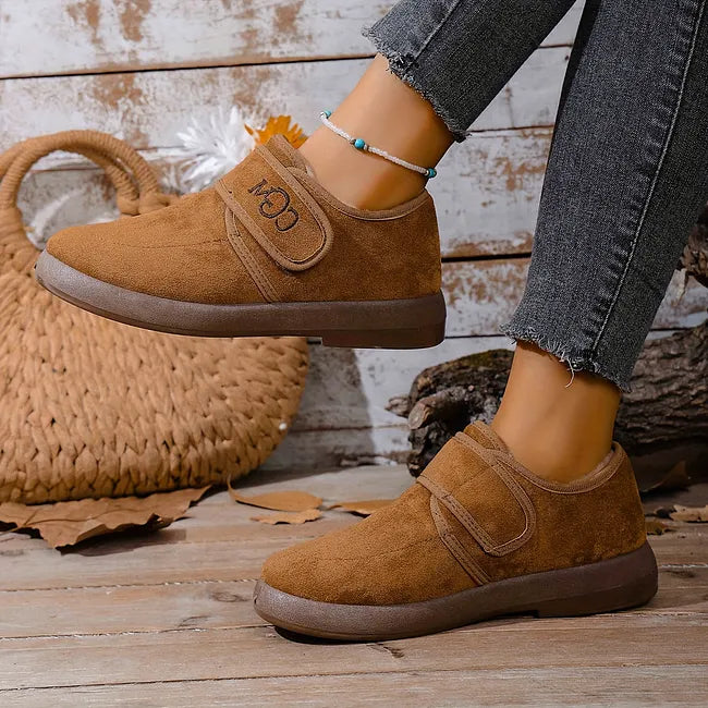 Rokia - Scarpe in Pelliccia Sintetica Con Cinturino Regolabile