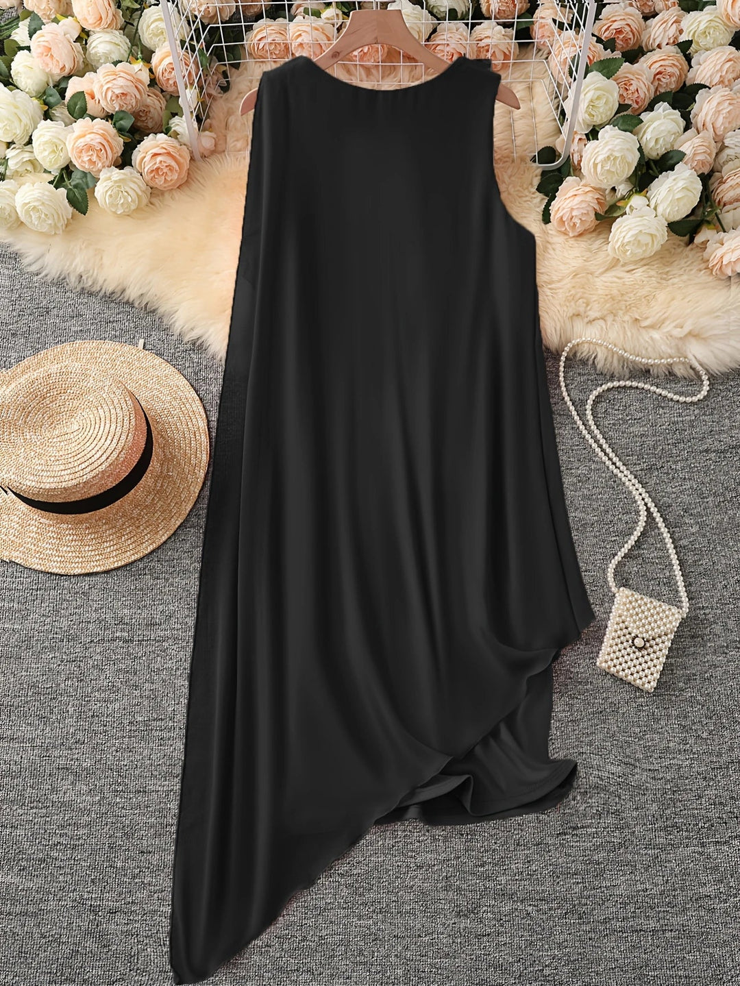 Maren - Elegante Abito Midi Senza Maniche