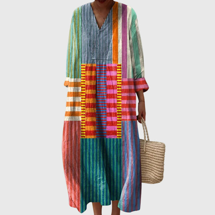Elyana - Abito Midi Oversize Con Scollo a V