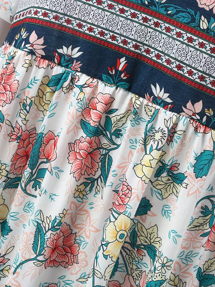 Lisan - Abito vintage con Stampa Floreale e Tasca