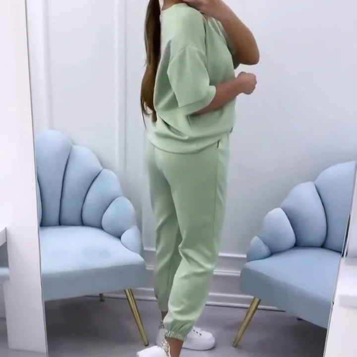 Nalaya - Elegante Manica Corta Due Pezzi Completo