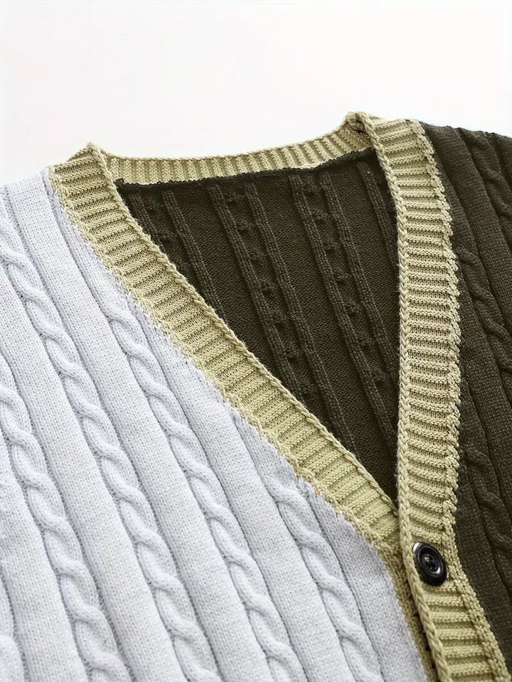 Bryant - Cardigan a Maniche Lunghe in Maglia Traspirante