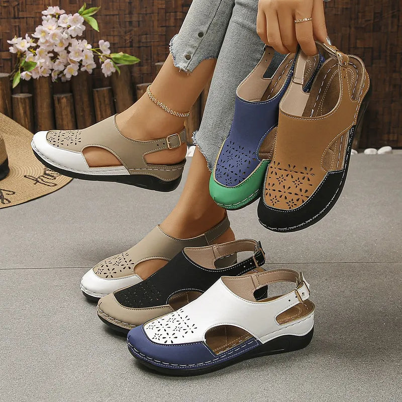 Anesa - Sandali Ortopedici Con Zeppa