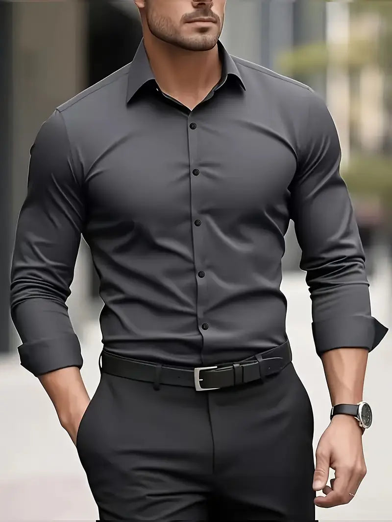 Marlon - Camicia a Maniche Lunghe Traspirante