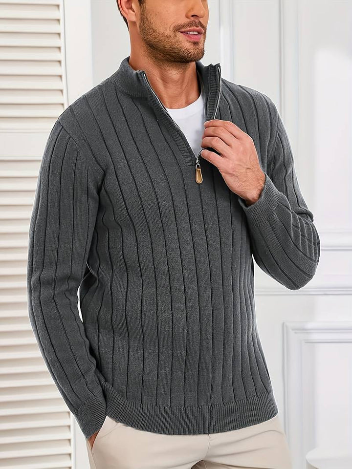 Yedidya - Maglione Casual a Maniche Lunghe Lavorato a Maglia