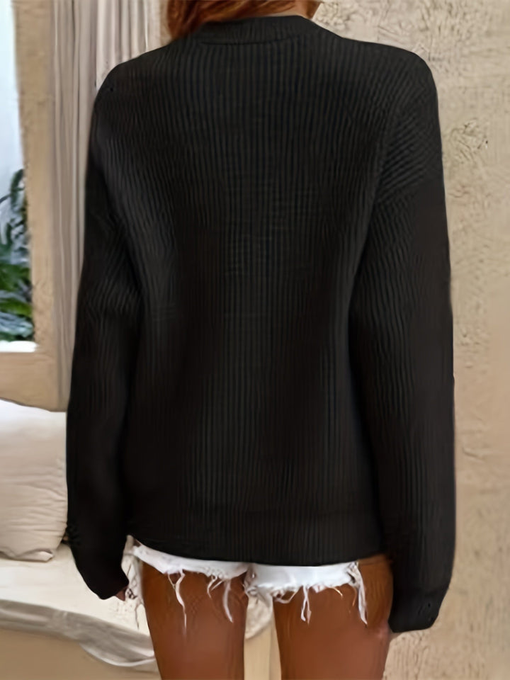 Zeline - Maglione Con Bottoni e Maniche Lunghe
