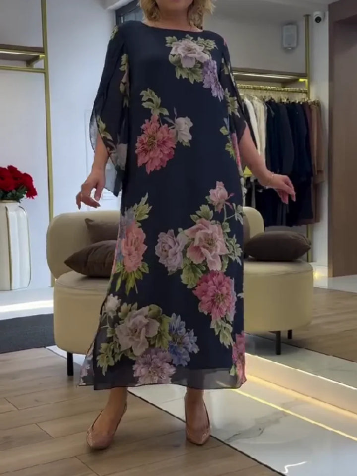 Yael - Abito Lungo Con Stampa Floreale