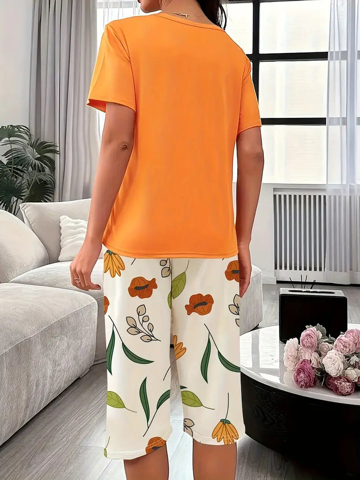 Kinsley - Confortevole Set Abbigliamento Da salotto Con Stampa Floreale