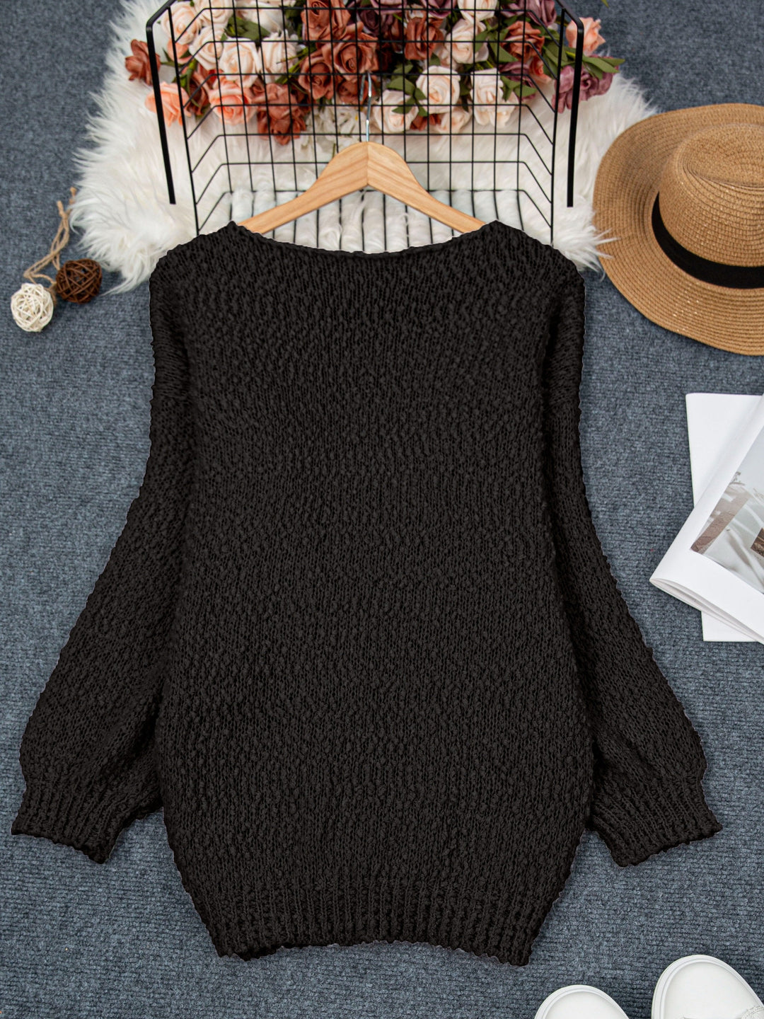 Jeannette - Maglione Maniche Lunghe Con Collo Rotondo