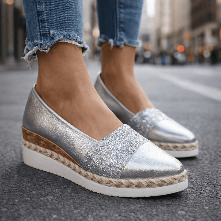Jahaira - Eleganti Scarpe Con Zeppa Antiscivolo