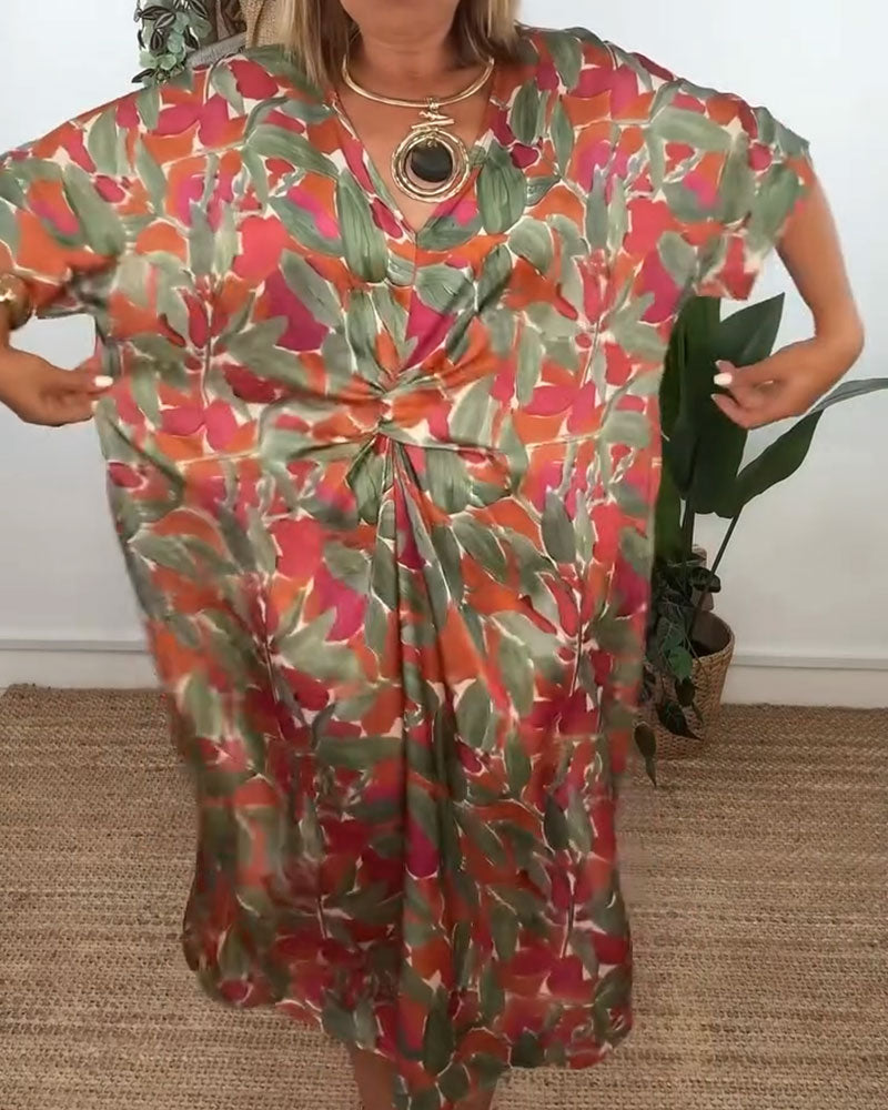Shilisa - Abito Con Scollo a V e Motivo a Trecce