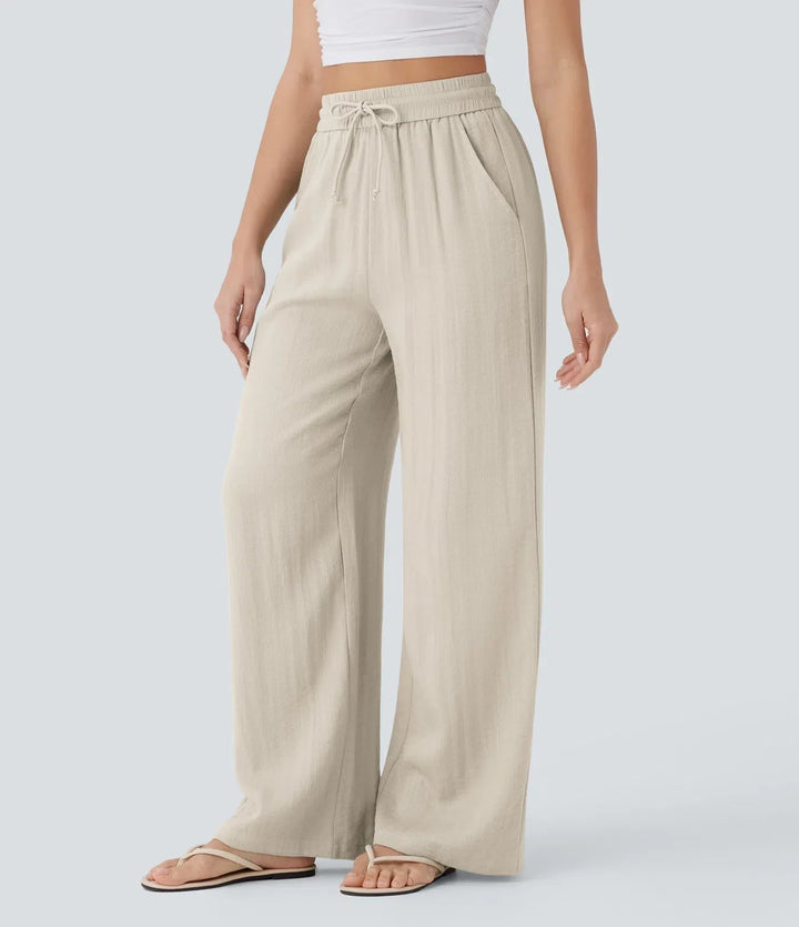 Zafeiria - Pantaloni Di Lino Eleganti