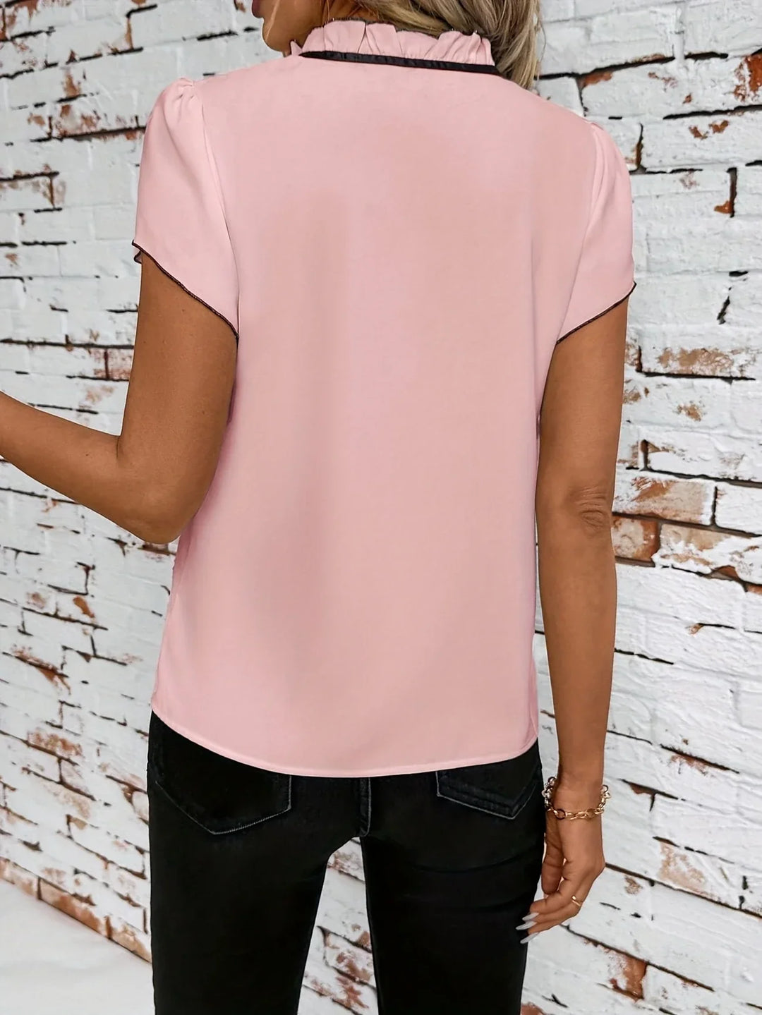 Bethany - Blocco Colore Camicia A Maniche Corte