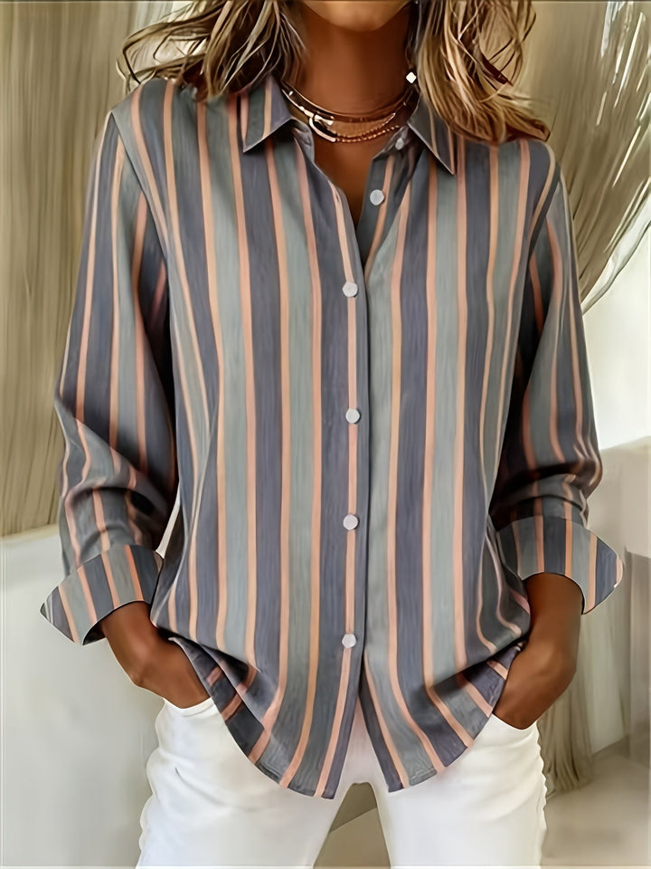 Chamique - Camicia a Maniche Lunghe Con Bottoni