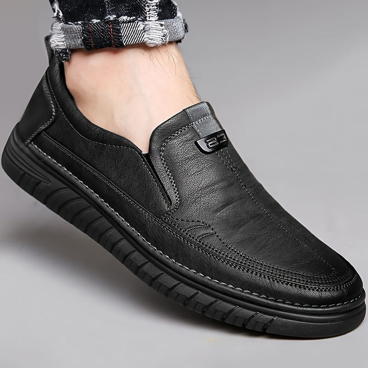 Faran - Scarpe Slip on Con Cuciture e Suola Testurizzata