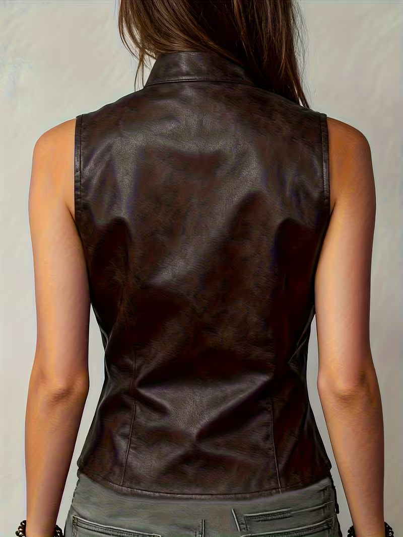 Felician - Gilet da Motociclista Retrò Alla Moda