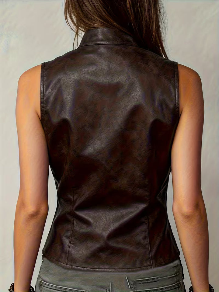 Felician - Gilet da Motociclista Retrò Alla Moda
