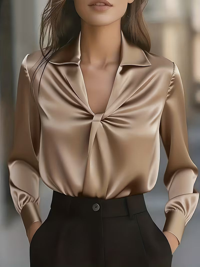 Leylah - Elegante Camicetta a Maniche Lunghe