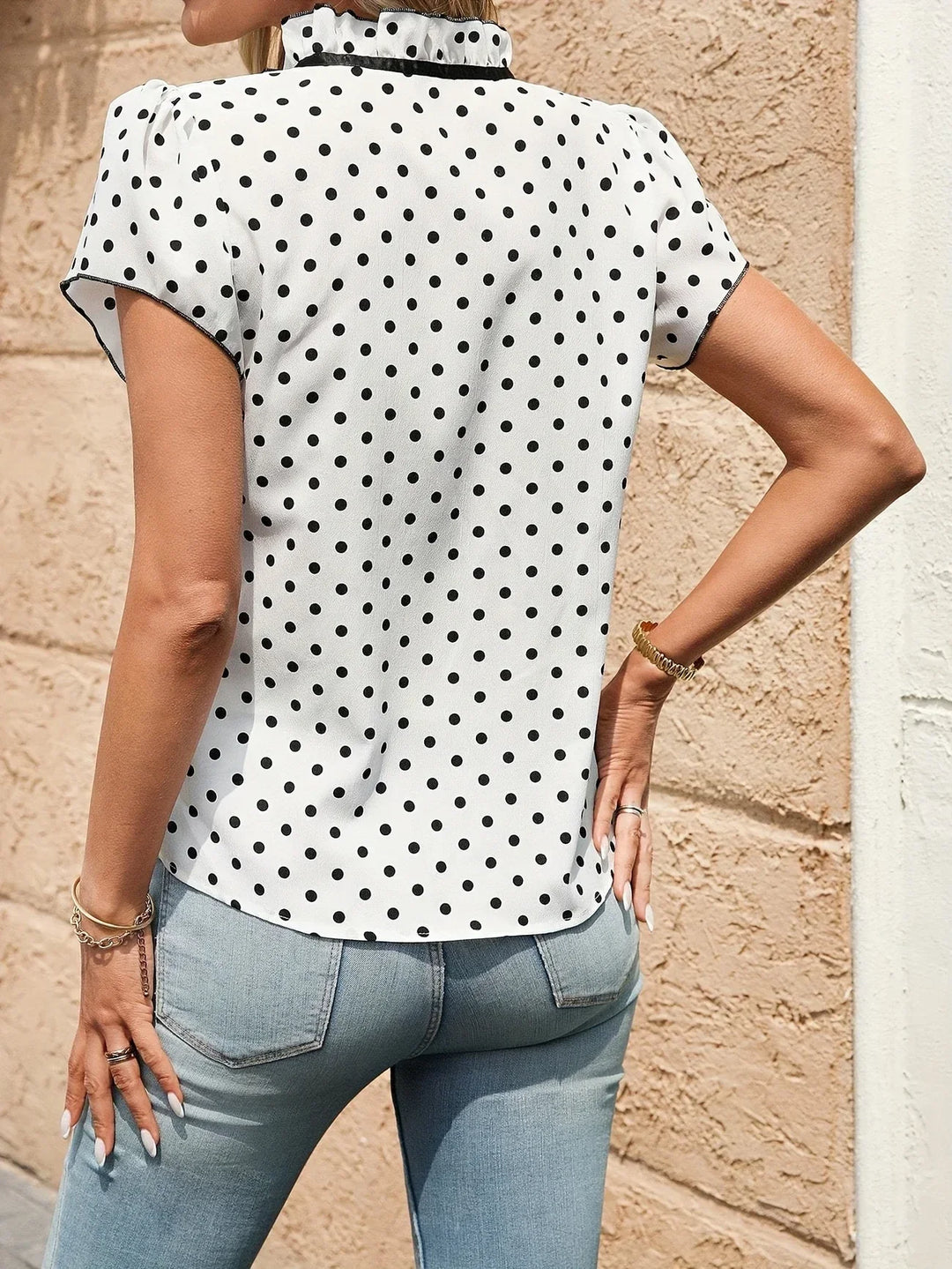 Bethany - Blocco Colore Camicia A Maniche Corte