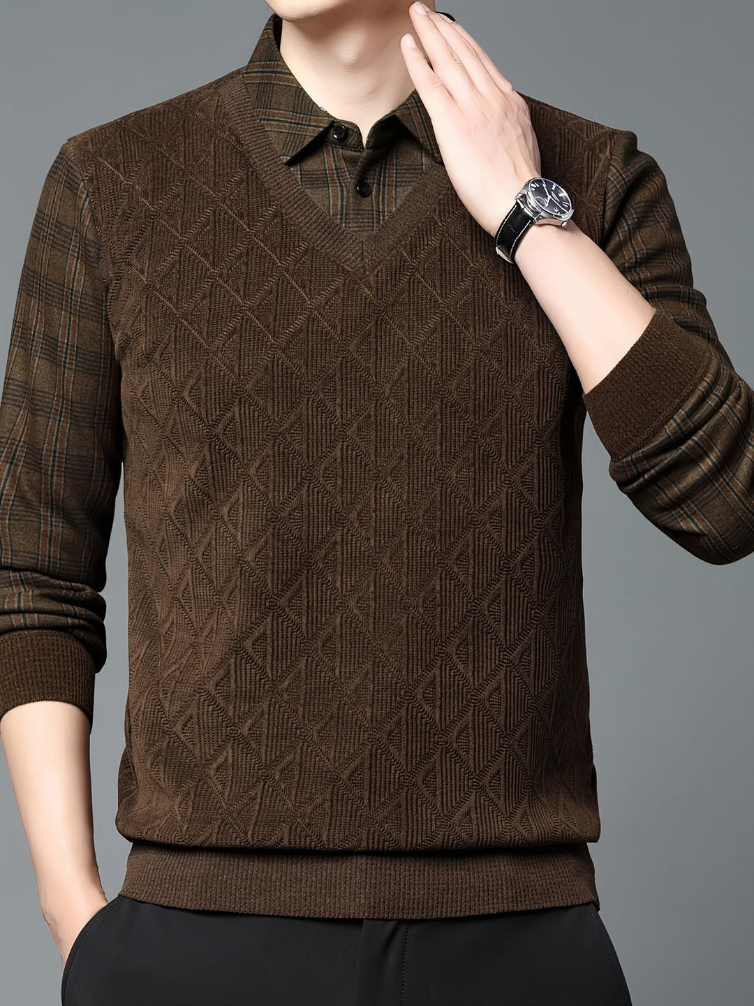 Alan - Maglione in Maglia a Maniche Lunghe
