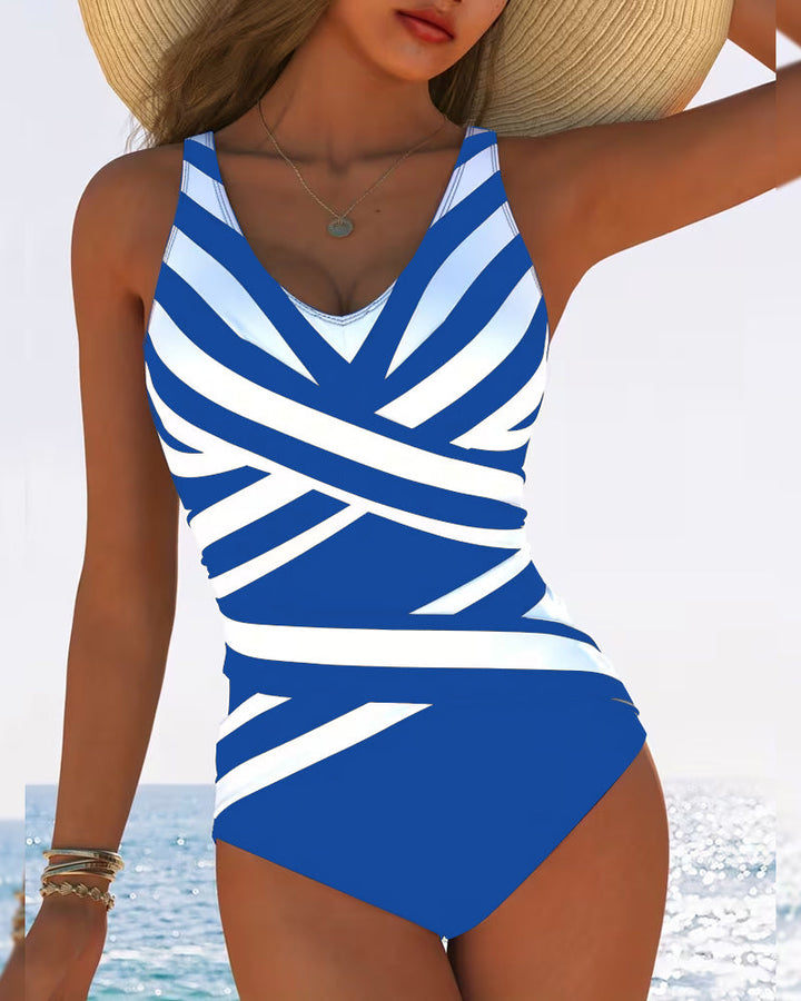 Sulinna - Costume Da Bagno Intero Casual a Righe