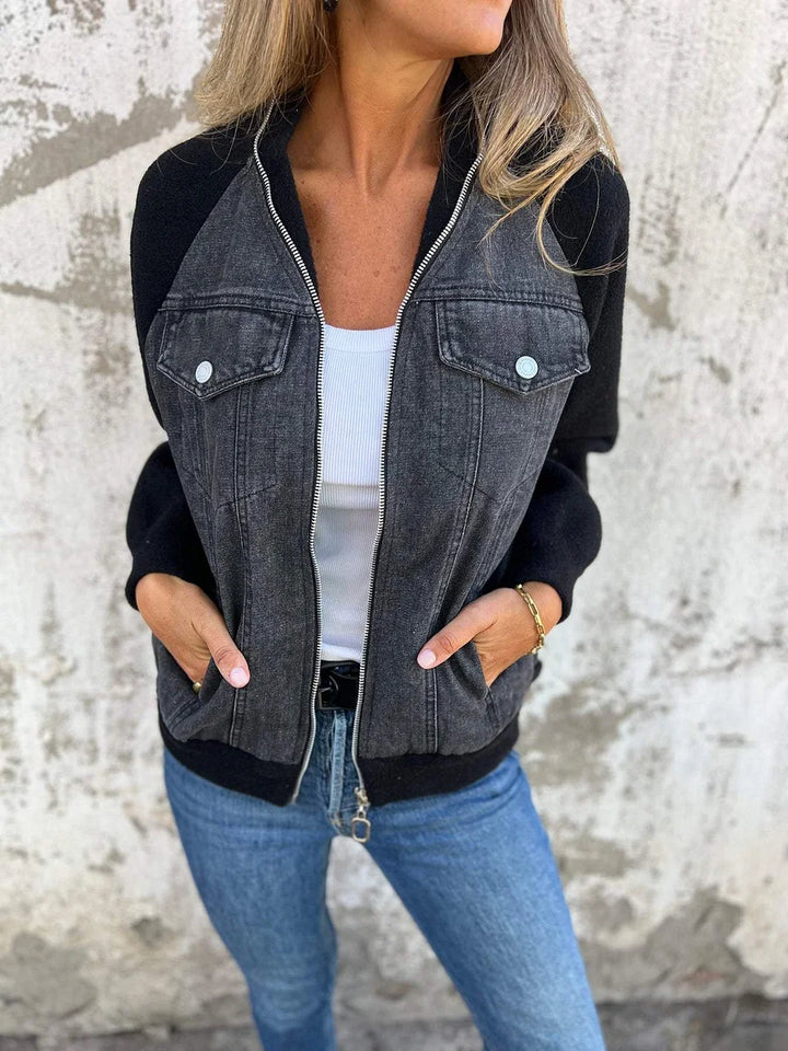 Hantika - Giacca Con Zip e Scollo a V