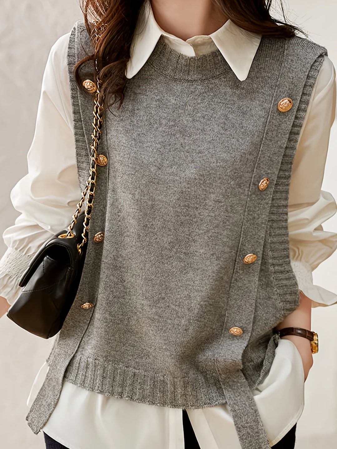 Bineta - Maglione Senza Maniche Casual