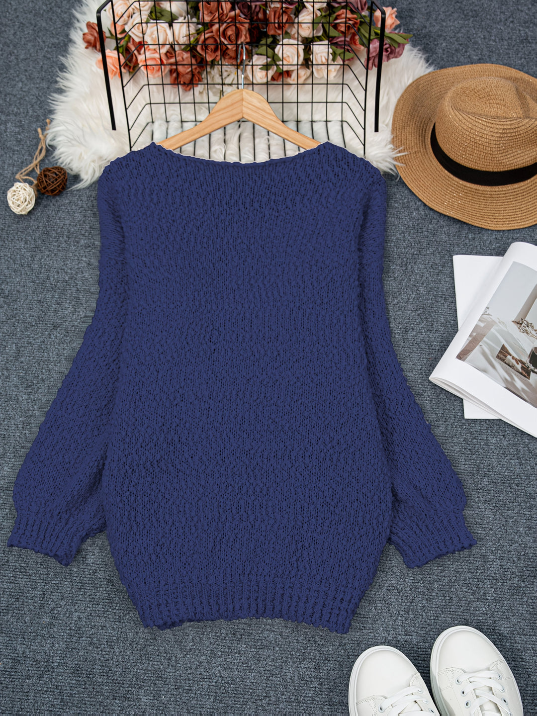 Jeannette - Maglione Maniche Lunghe Con Collo Rotondo