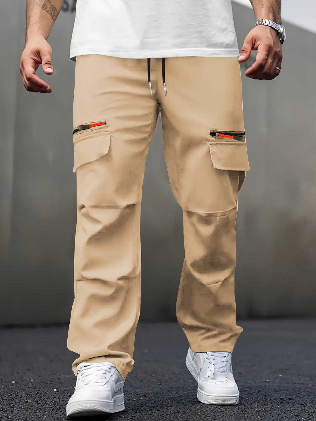 Mihai - Pantaloni Cargo Casual Con Tasche Multiplu