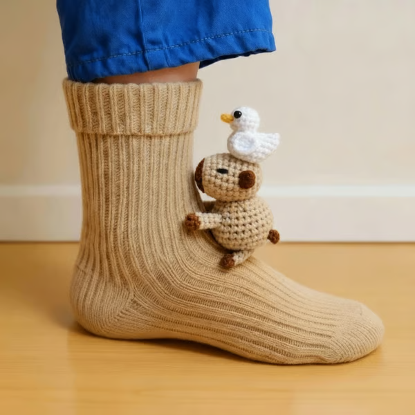 CuteStep - Calzini Con Animali Lavorati a Maglia