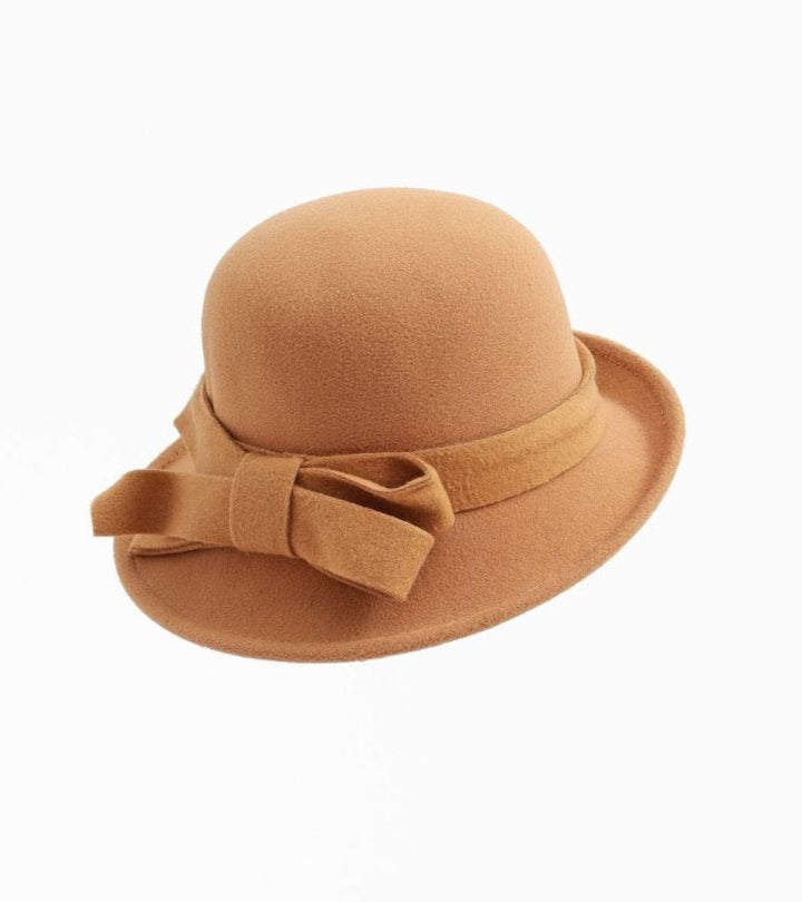 Klaver - Cappello Vintage In Feltro Con Fiocco Laterale