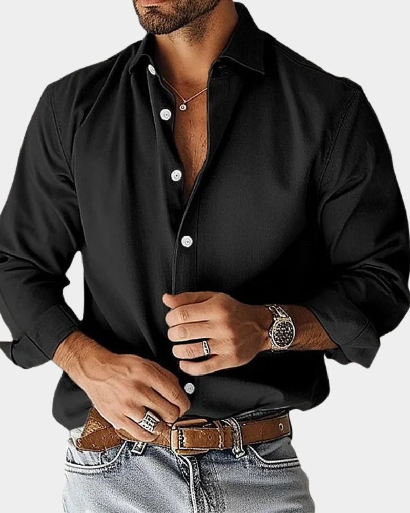 Pinchas - Camicia a Maniche Lunghe Con Bottoni