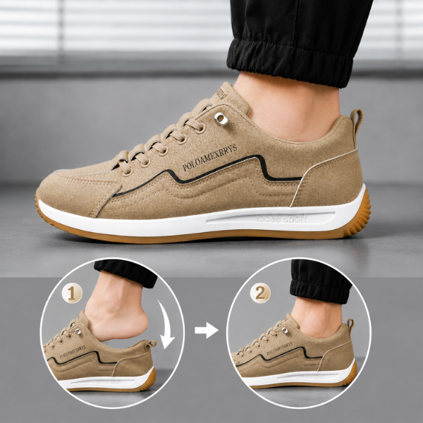Luukas - Sneakers Casual Con Cuciture a Contrasto Sui Pannelli
