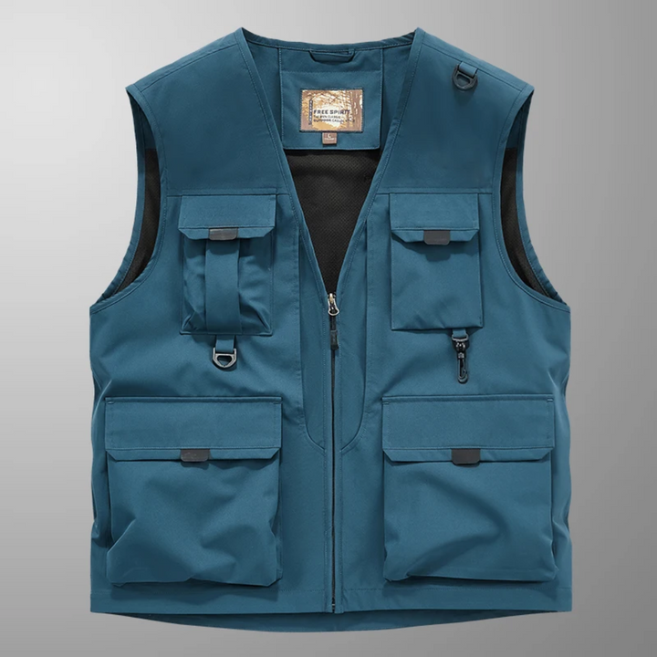 Mose - Gilet Cargo Multitasche Traspirante