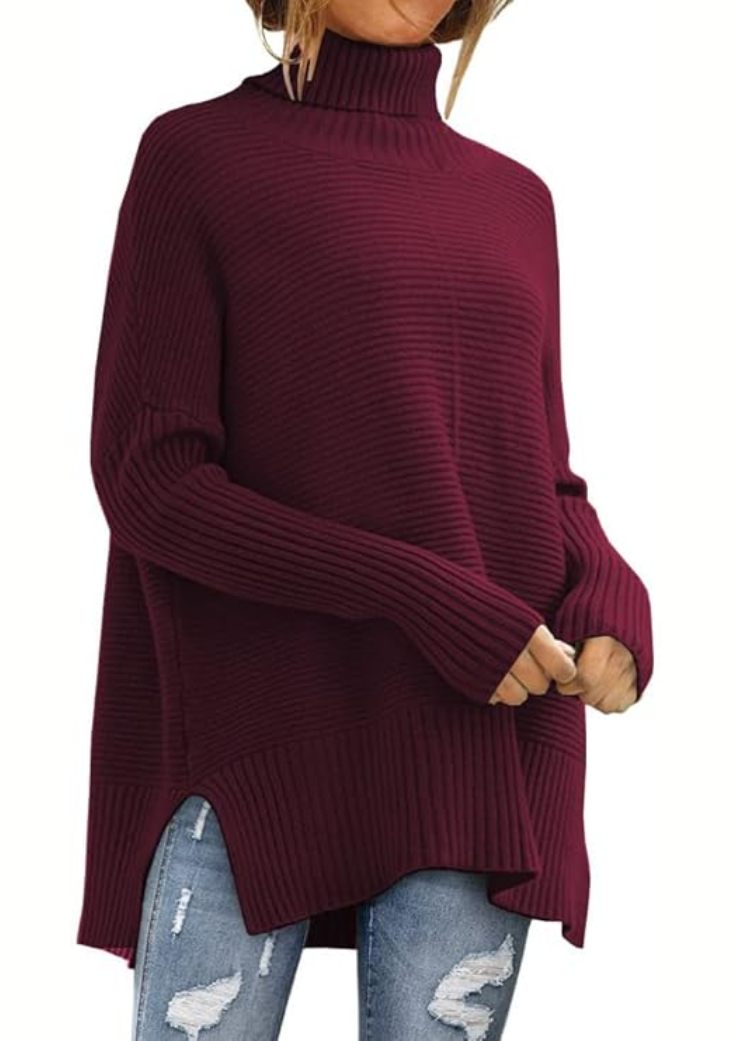 Ambra - Maglione A Collo Alto Lavorato A Maglia
