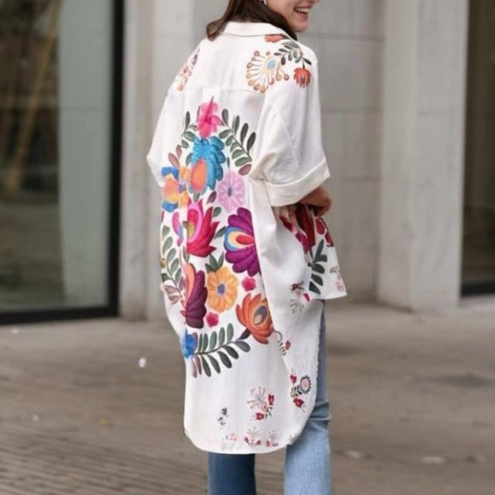 Rossella - Elegante Camicia Con Stampa Floreale