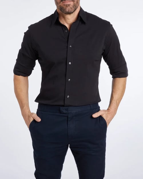 Ceferino - Camicia Disinvolto A Maniche Lunghe Con Bottoni