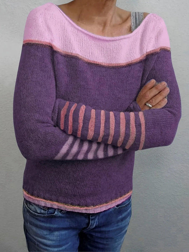 Talithia – Maglione A Maniche Lunghe Lavorato A Maglia A Righe