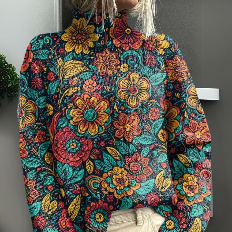 Rasha - Maglione Stampato Colorato