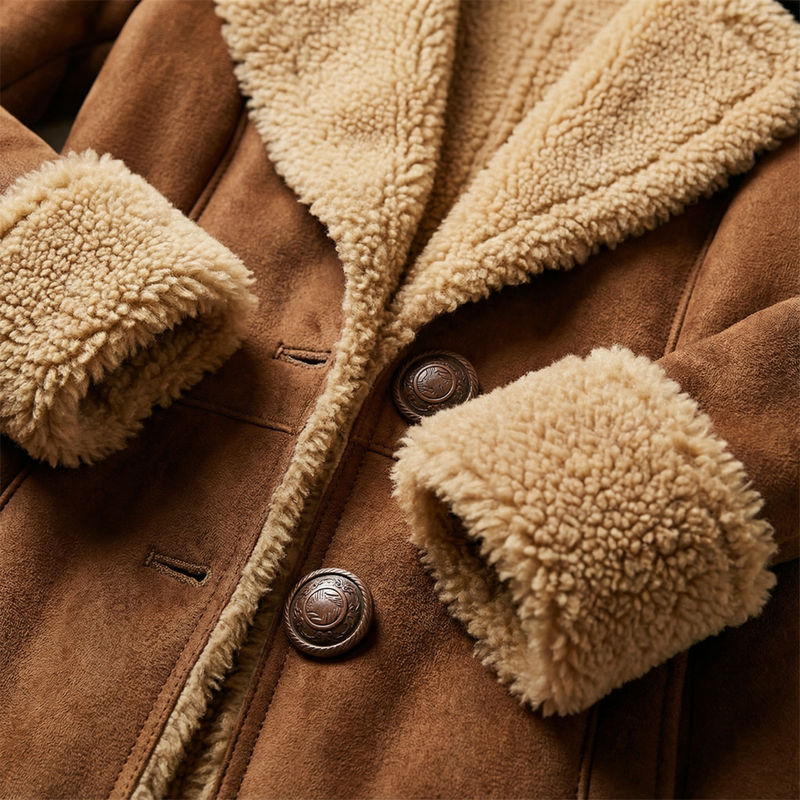 Zeeta - Cappotto Lungo Vintage Con Pelliccia Sintetica