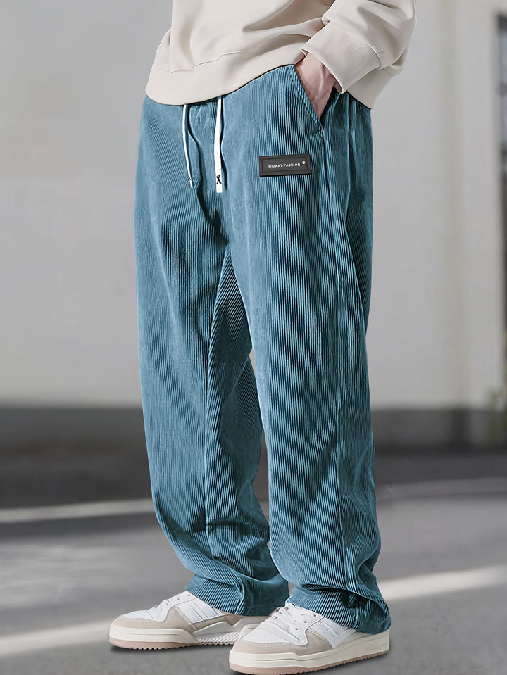 Asher - Pantaloni Gamba Dritta Con Coulisse Vita