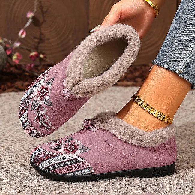 Dannelia - Scarpe Comode in Pelliccia Sintetica