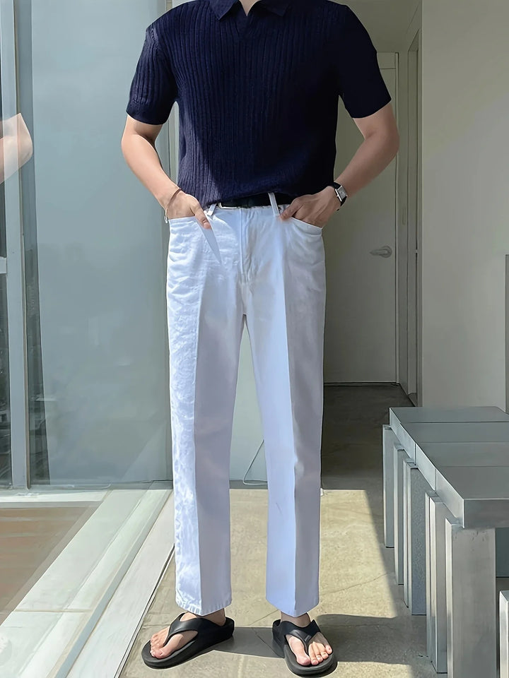Avgustin - Polo Casual A Mniche Corte