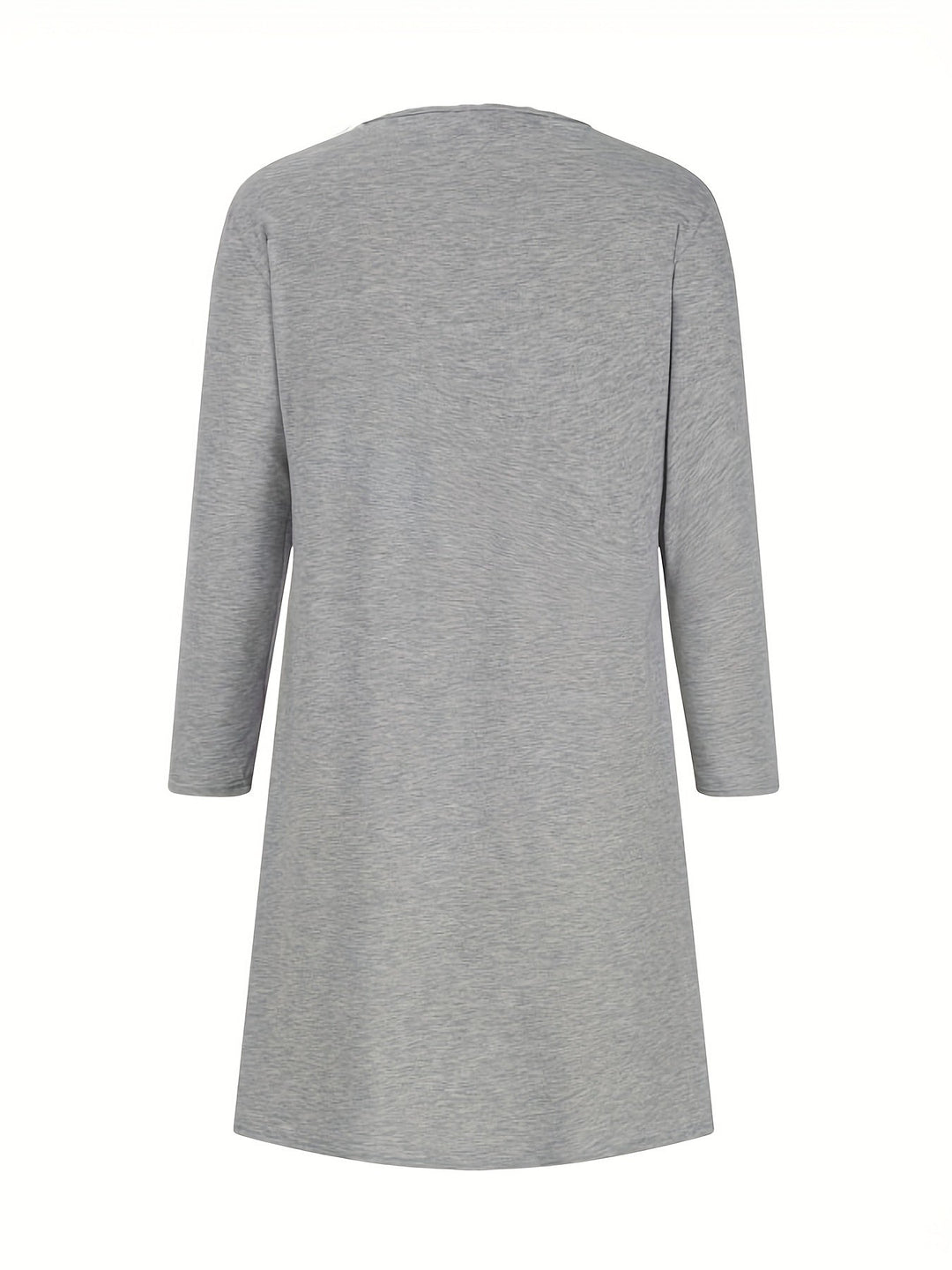 Alinor - Abito Casual a Maniche Lunghe Con Patchwork a Quadri