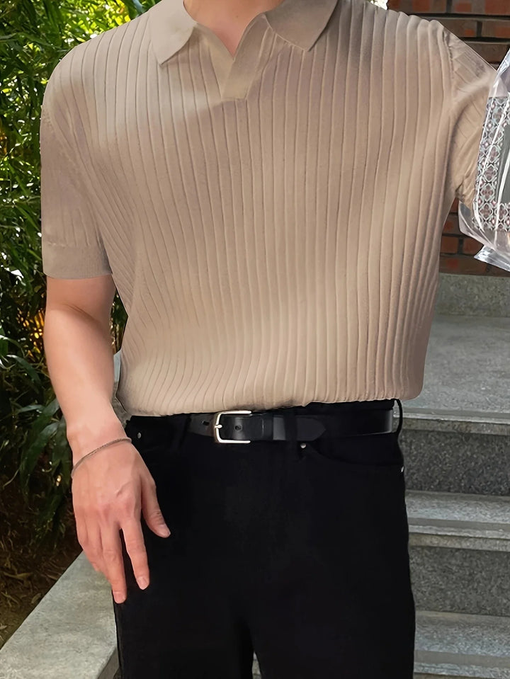 Avgustin - Polo Casual A Mniche Corte
