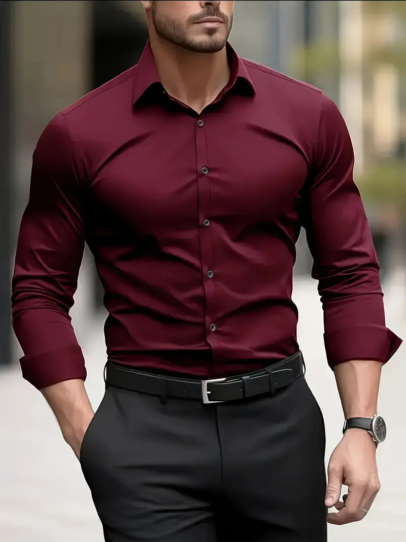 Marlon - Camicia a Maniche Lunghe Traspirante