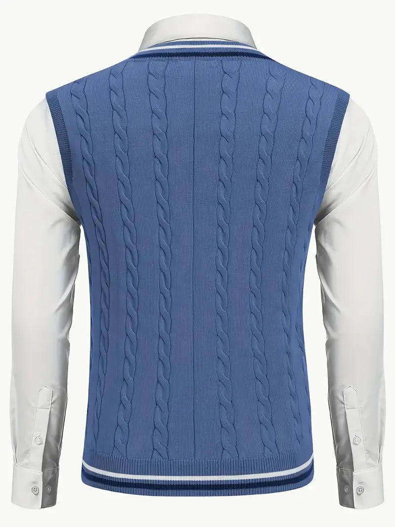 Duane - Maglione Senza Maniche Con Scollo a V
